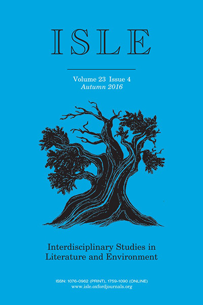 ISLE: Interdisciplinary Studies in Literature and Environmentcover